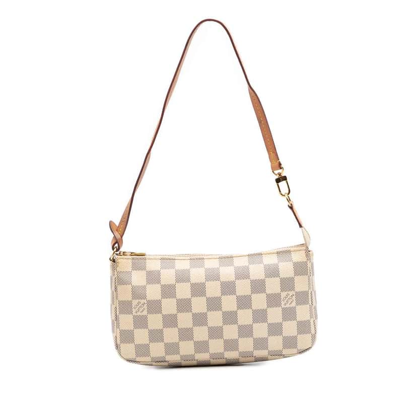 Louis Vuitton Damier Azur Pochette Accessoires White Good condition - Front View