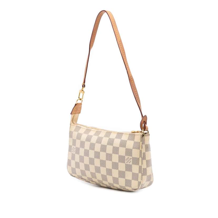Louis Vuitton Damier Azur Pochette Accessoires White Good condition - Back View