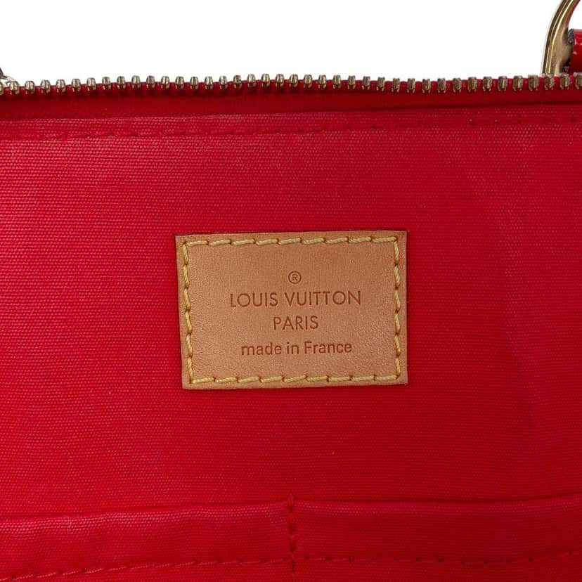 Louis Vuitton Monogram Vernis Alma PM Red Leather Good condition - Box View