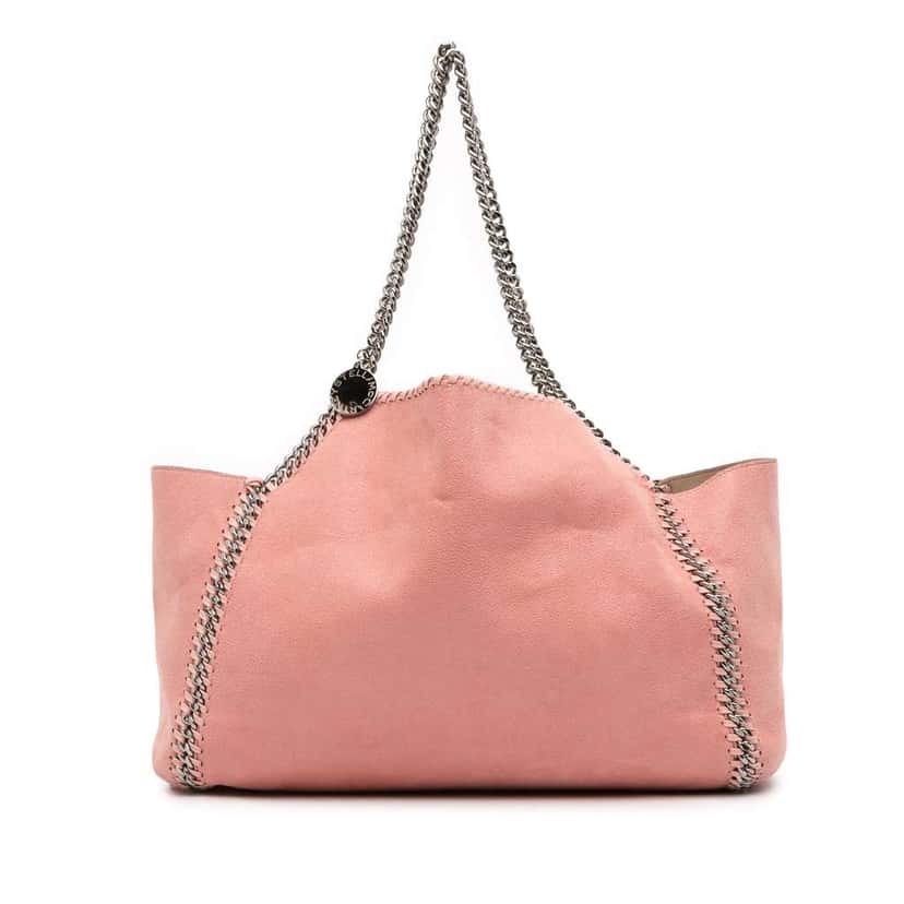 Stella Mccartney Shaggy Deer Falabella Reversible Tote Pink Polyester Good condition - Front View