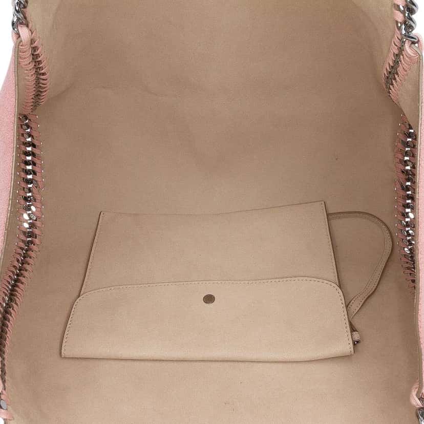 Stella Mccartney Shaggy Deer Falabella Reversible Tote Pink Polyester Good condition - Model View