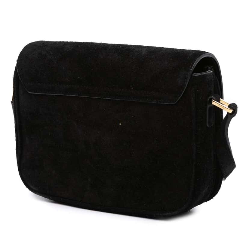 Celine Small Suede Pampille C Bag Black Leather Very good condition - Back View