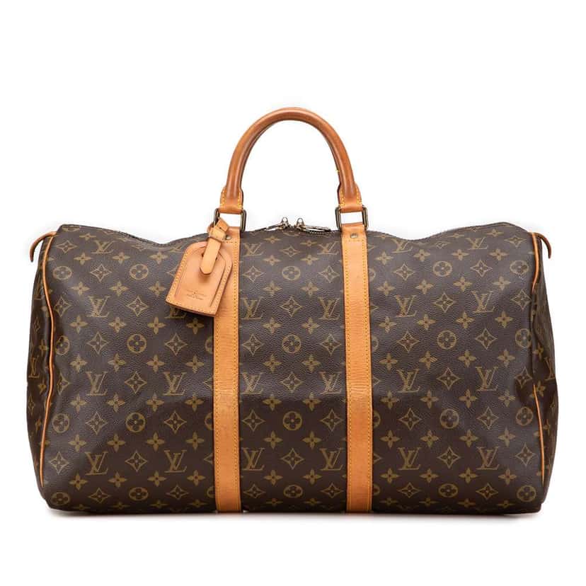 Louis Vuitton Monogram Keepall 50 Brown Fair condition - Front View
