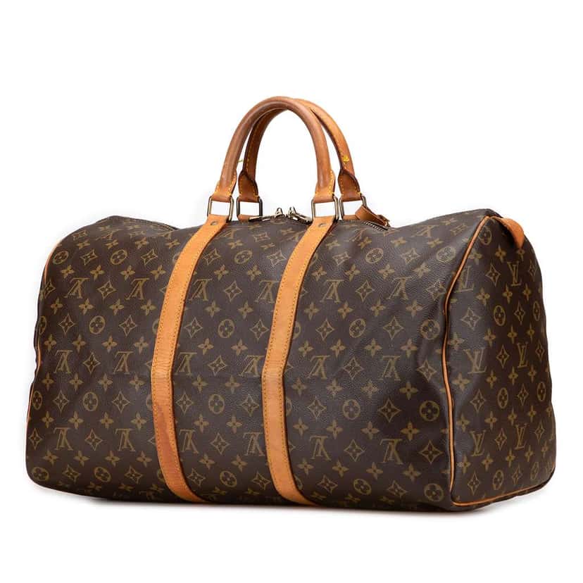 Louis Vuitton Monogram Keepall 50 Brown Fair condition - Back View