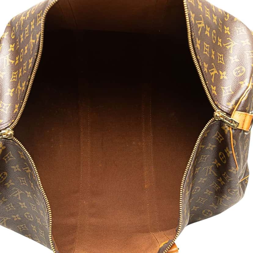 Louis Vuitton Monogram Keepall Bandouliere 60 Brown Fair condition - Model View