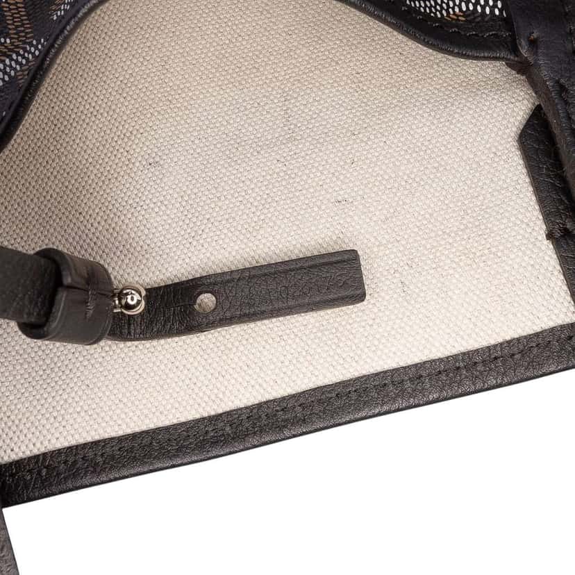 Goyard Goyardine Saint Louis PM Black Canvas Good condition - Box View