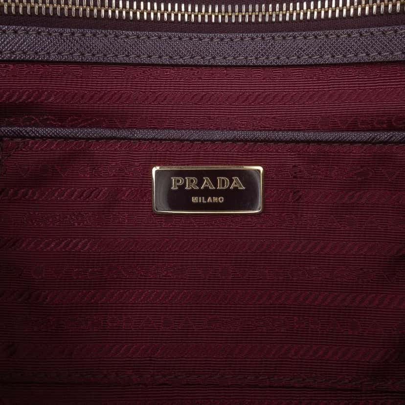 Prada Large Saffiano Lux Galleria Double Zip Tote Red Leather Good condition - Box View