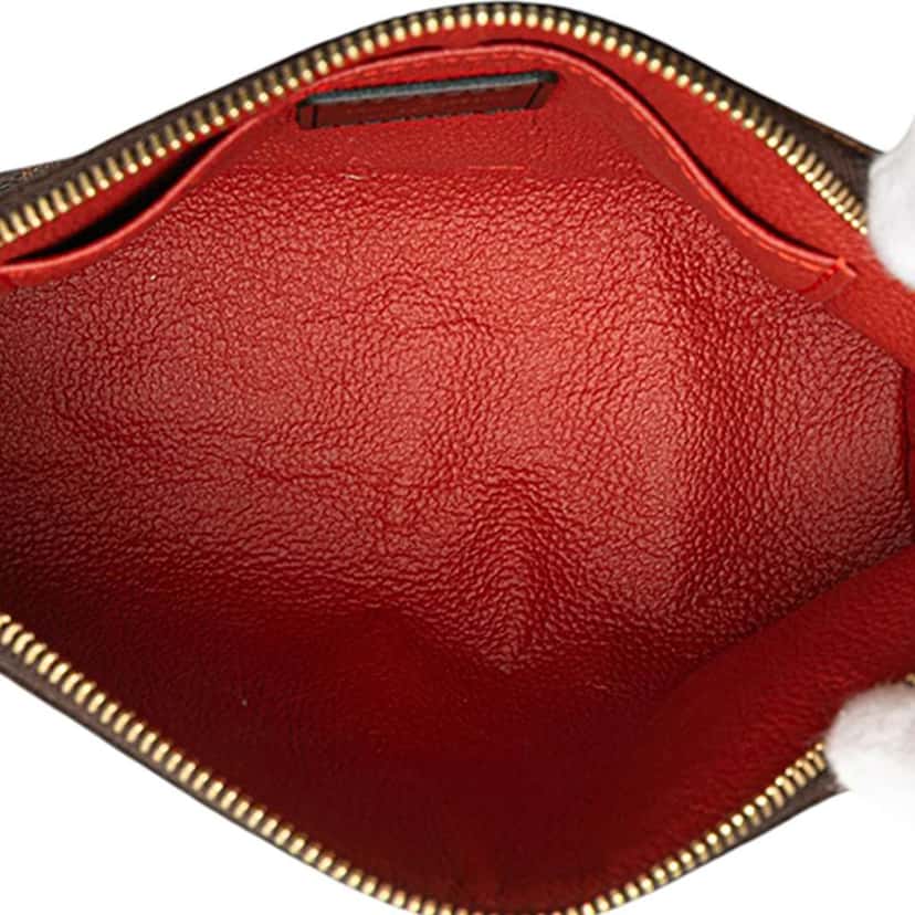 Louis Vuitton Damier Ebene Cosmetic Pouch PM Brown Good condition - Model View