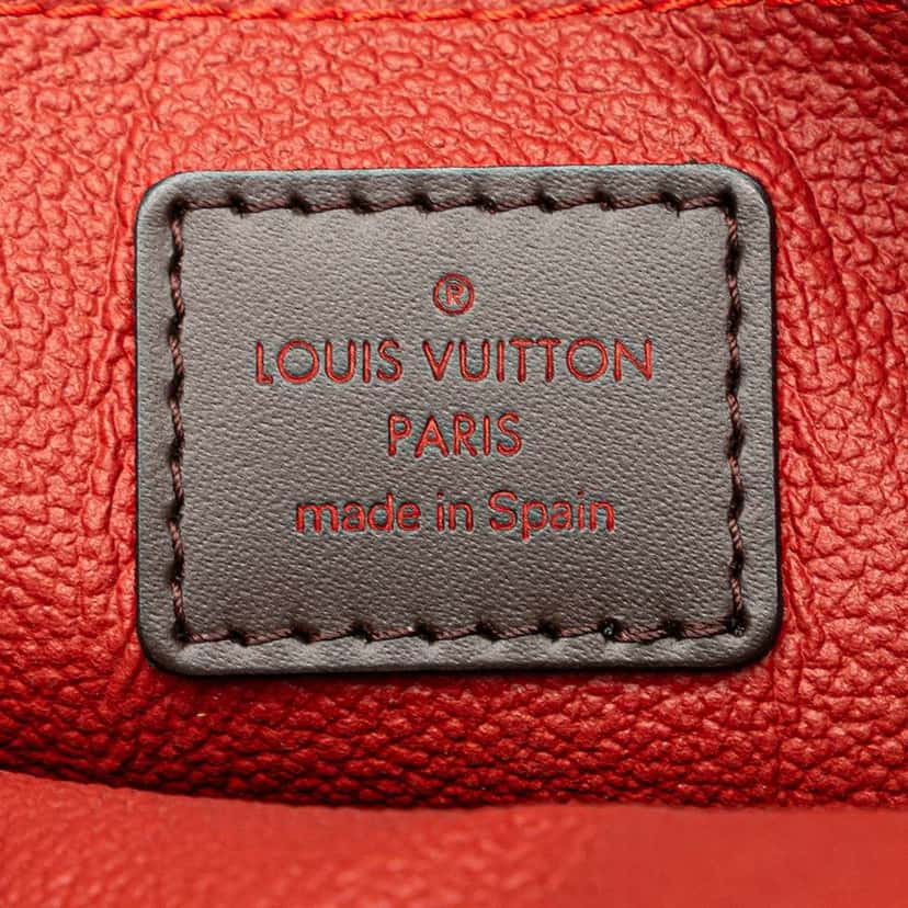 Louis Vuitton Damier Ebene Cosmetic Pouch PM Brown Good condition - Box View