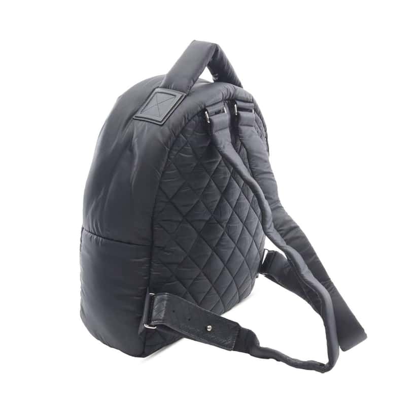 Chanel Quilted Nylon Coco Cocoon Backpack Black Good condition - Back View