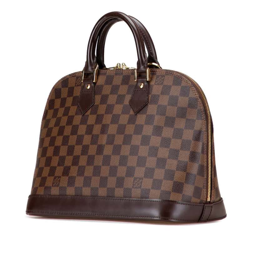 Louis Vuitton Damier Ebene Alma PM Brown Good condition - Back View