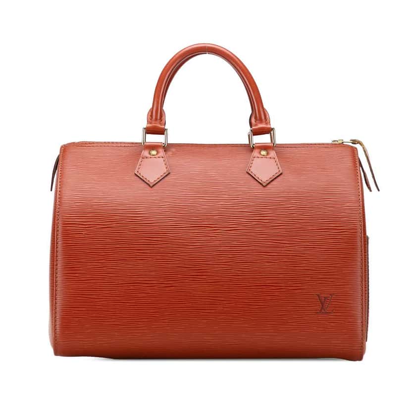 Louis Vuitton Epi Speedy 30 Brown Leather Good condition - Front View