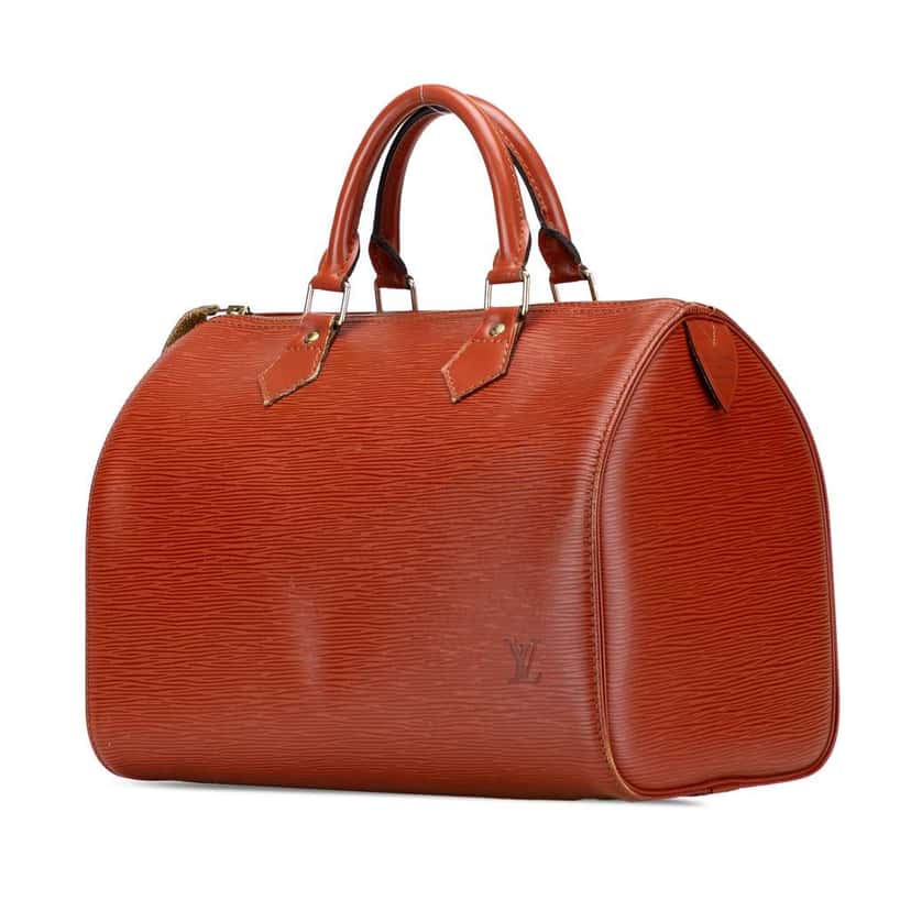 Louis Vuitton Epi Speedy 30 Brown Leather Good condition - Back View