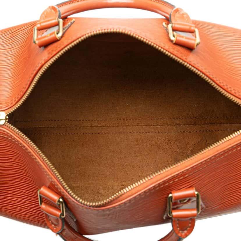 Louis Vuitton Epi Speedy 30 Brown Leather Good condition - Model View