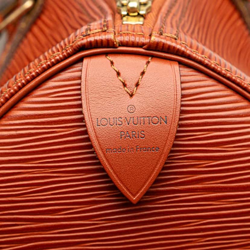Louis Vuitton Epi Speedy 30 Brown Leather Good condition - Box View
