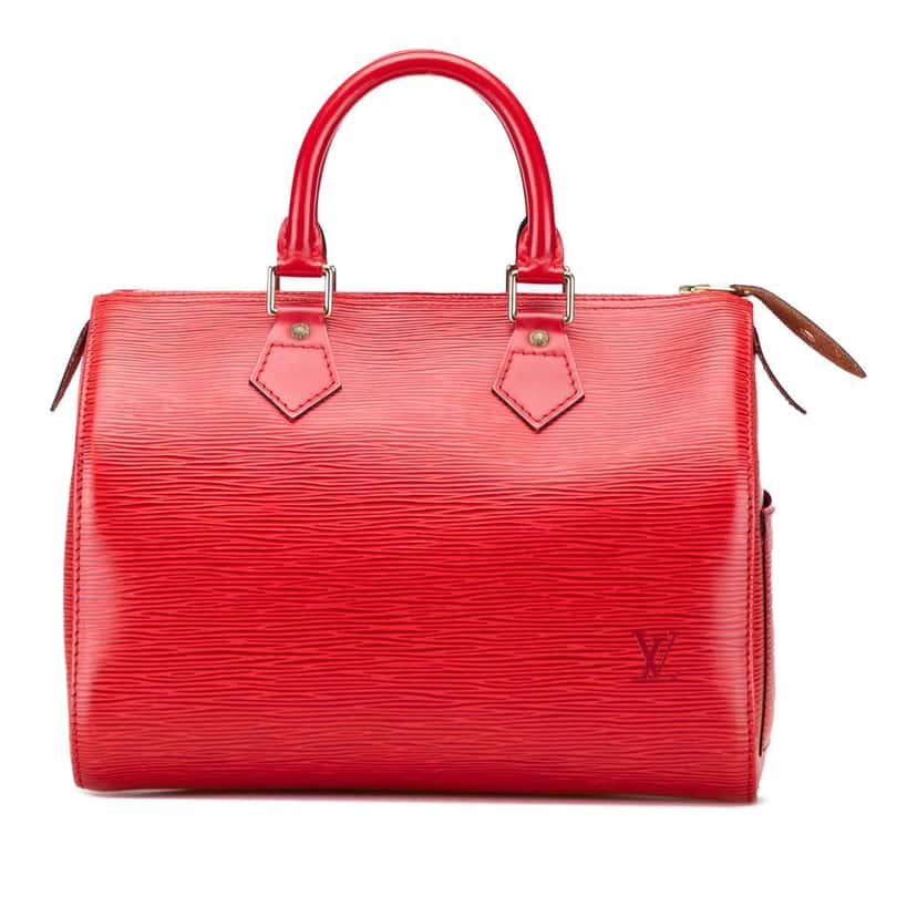Louis Vuitton Epi Speedy 25 Red Leather Good condition - Front View