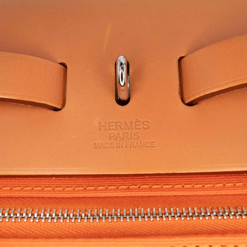 Hermès Toile Herbag Zip 31 Orange Canvas Good condition - Box View