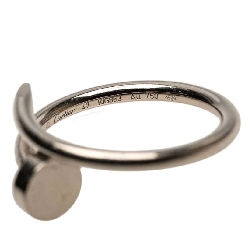Cartier Small 18K White Gold Juste un Clou Ring Silver White Gold Good condition - Back View