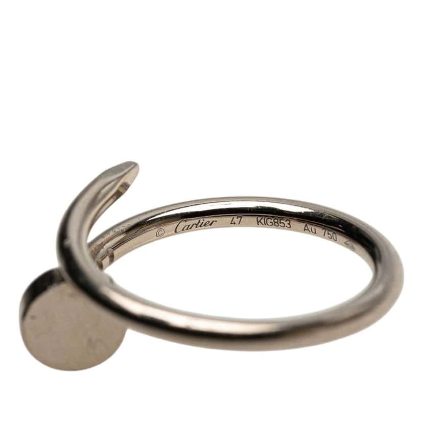 Cartier Small 18K White Gold Juste un Clou Ring Silver White Gold Good condition - Inside View