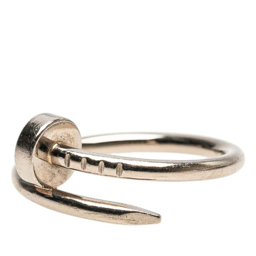 Cartier Small 18K White Gold Juste un Clou Ring Silver White Gold Good condition - Box View