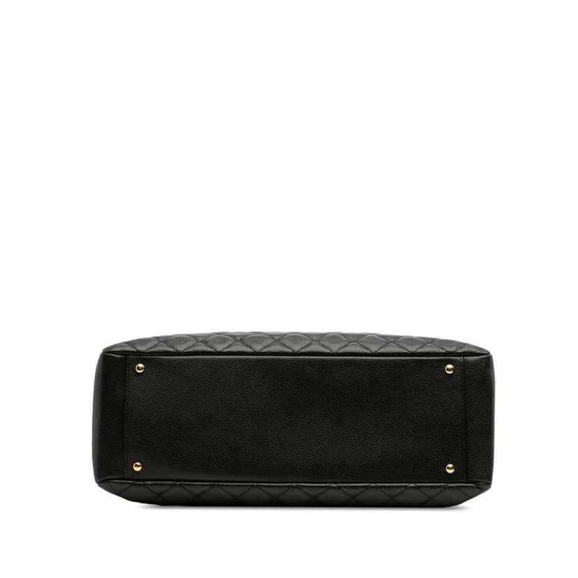 Chanel Caviar Grand Shopping Tote XL Black Leather Good condition - Inside View