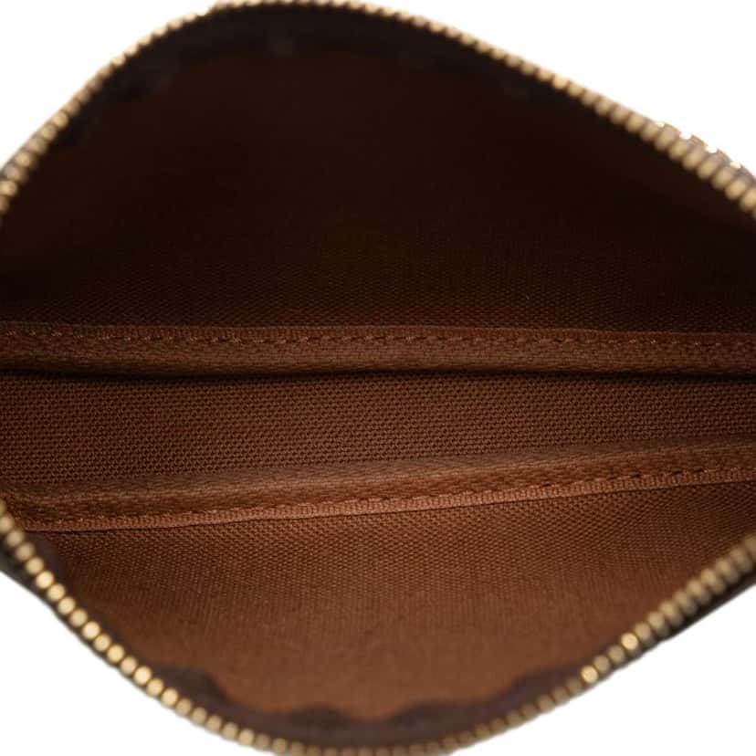 Louis Vuitton Monogram Mini Pochette Accessoires Brown Canvas Good condition - Box View