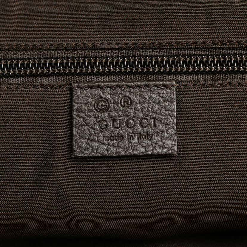 Gucci GG Crystal Belt Bag Brown Canvas Very good condition - Box View