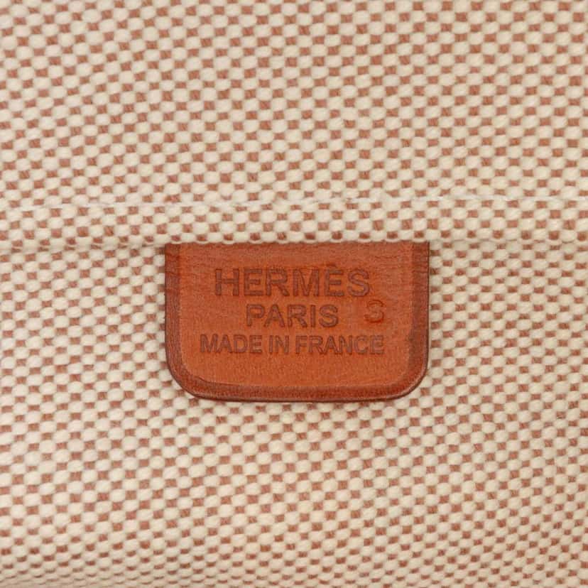 Hermès Toile H Plume Quadrige au Fil Steeple 31 Brown Canvas Good condition - Box View