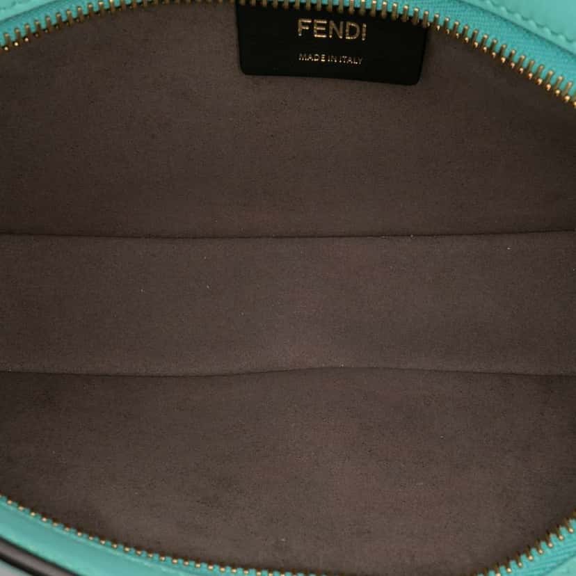 Fendi Leather OLock Swing Satchel Blue Leather Very good condition - Model View