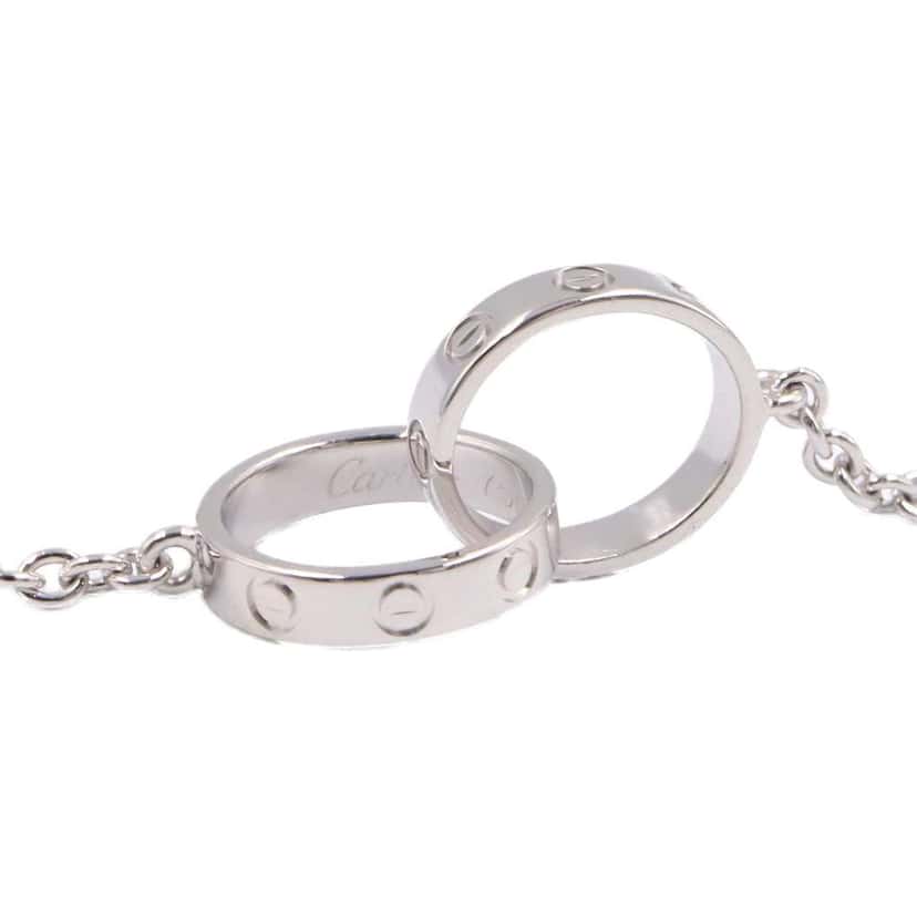 Cartier 18K White Gold Love Necklace Silver White Gold Good condition - Back View