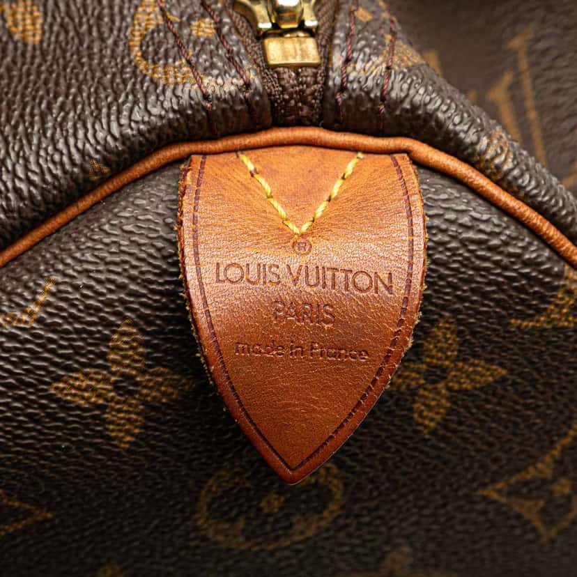 Louis Vuitton Monogram Speedy 35 Brown Canvas Good condition - Box View