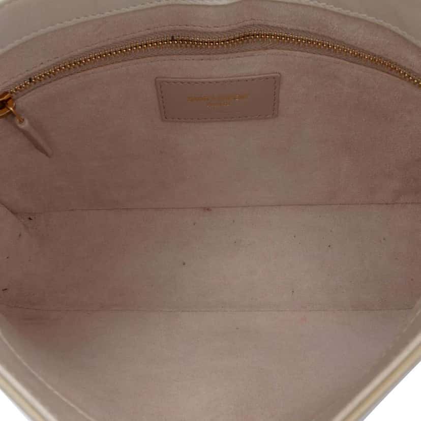 Saint Laurent Leather Le 5 a 7 Shoulder Bag White Leather Good condition - Model View