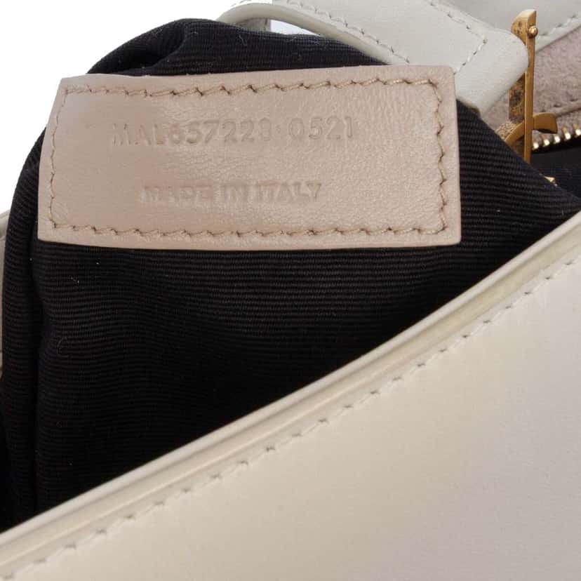 Saint Laurent Leather Le 5 a 7 Shoulder Bag White Leather Good condition - Box View