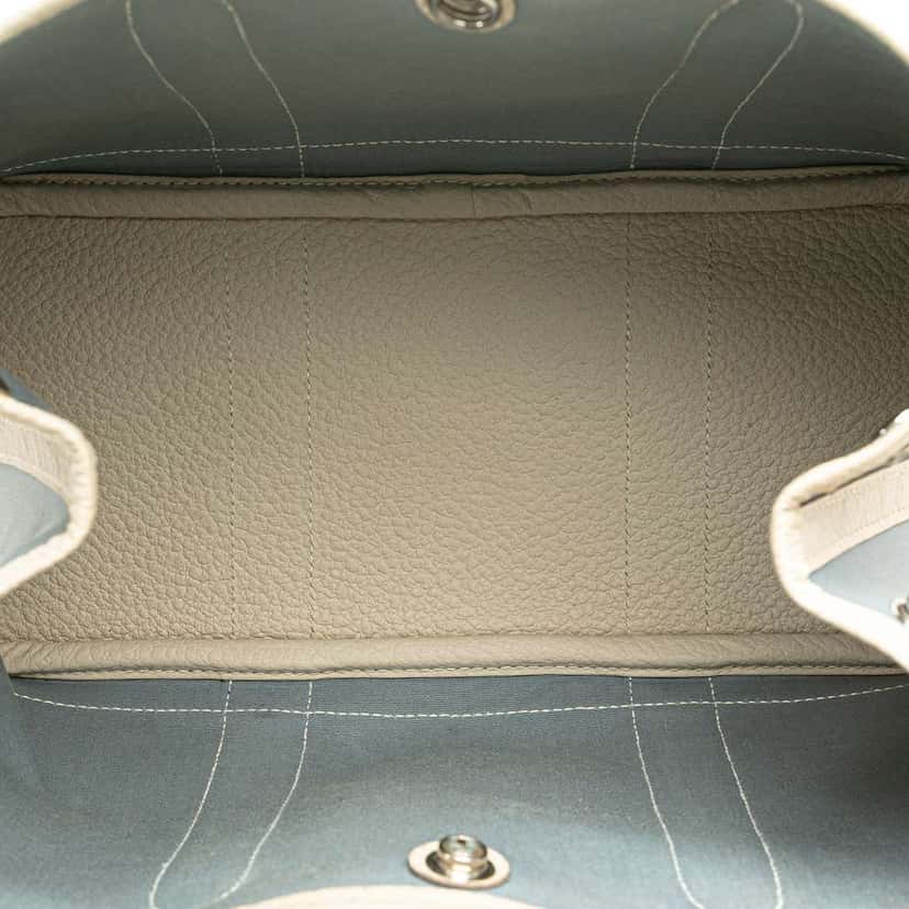 Hermès Toile and Negonda Garden Party 30 Blue Canvas Good condition - Model View