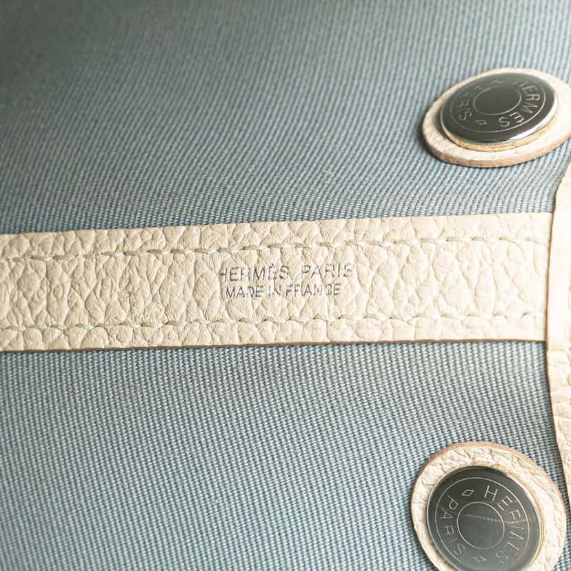 Hermès Toile and Negonda Garden Party 30 Blue Canvas Good condition - Box View