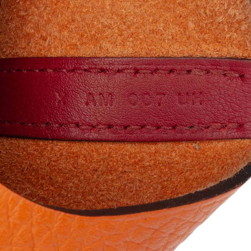 Hermès Bicolor Clemence and Swift Picotin Lock 18 Orange Leather Good condition - Box View