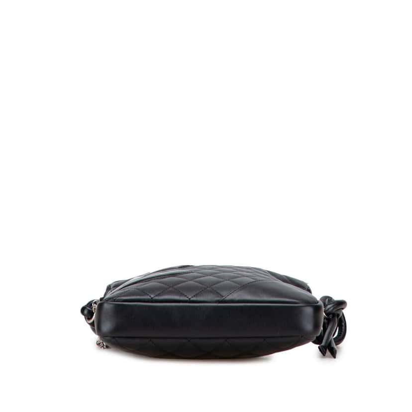 Chanel Lambskin Cambon Ligne Crossbody Black Leather Good condition - Inside View