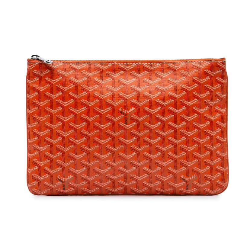 Goyard Goyardine Senat MM Orange Canvas Good condition - Front View