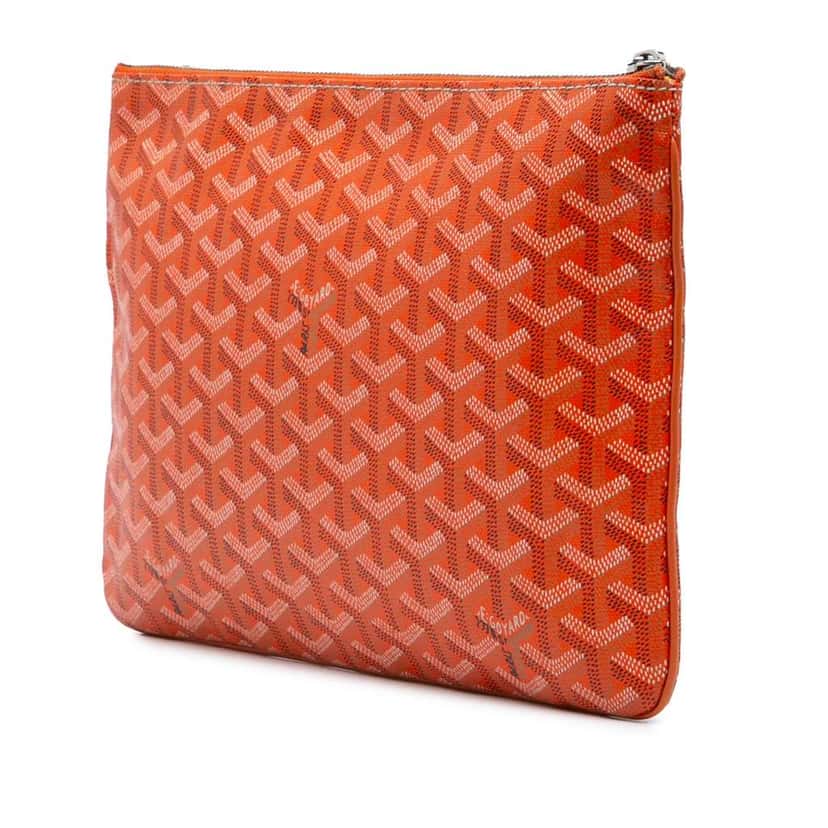 Goyard Goyardine Senat MM Orange Canvas Good condition - Back View