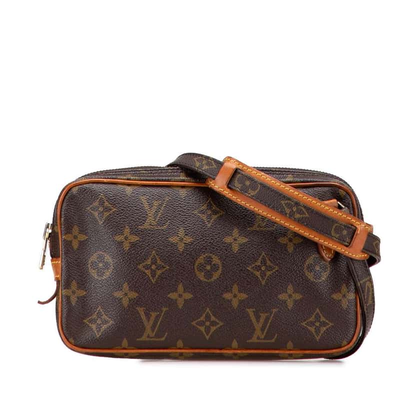 Louis Vuitton Monogram Pochette Marly Bandouliere Brown Good condition - Front View