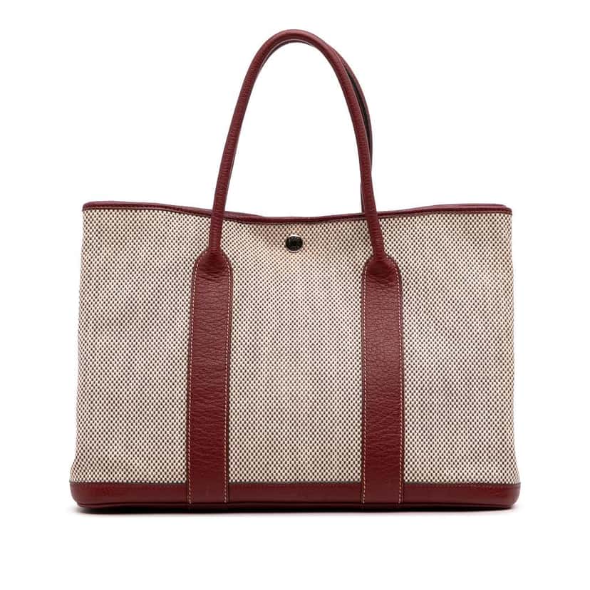 Hermès Toile and Negonda Garden Party 36 Brown Canvas Good condition - Front View