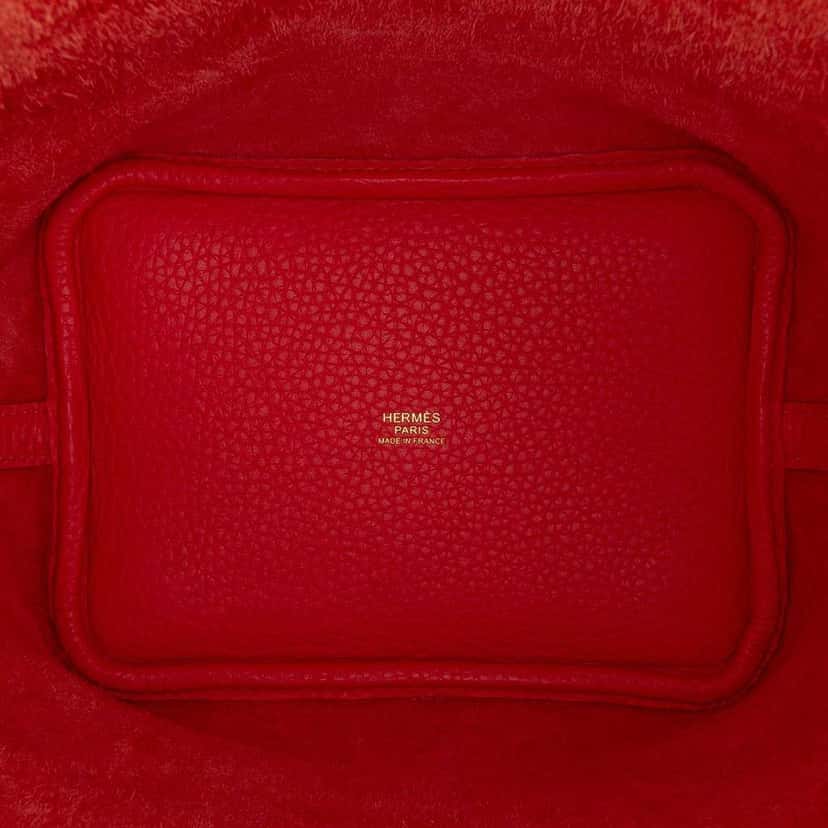 Hermès Clemence Picotin Lock 18 Red Leather Good condition - Model View