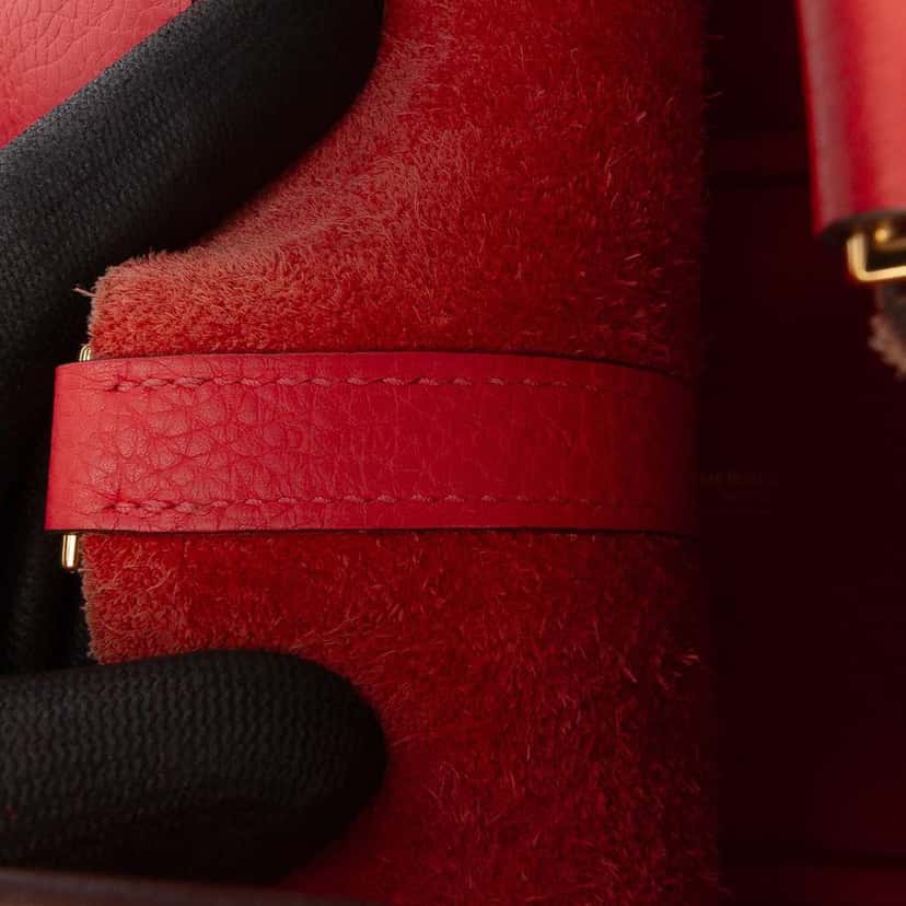 Hermès Clemence Picotin Lock 18 Red Leather Good condition - Box View