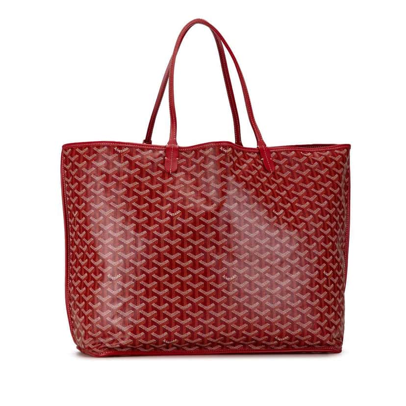 Goyard Goyardine Artois GM Red Canvas Good condition - Back View
