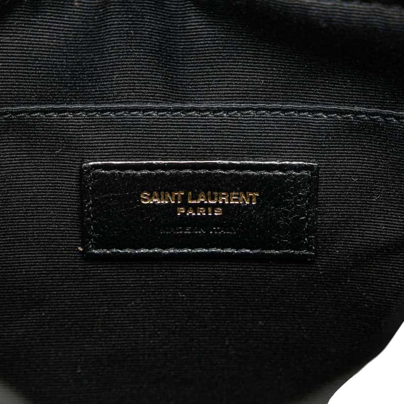 Saint Laurent Matelasse Leather Monogram Lou Camera Bag Black Leather Good condition - Box View
