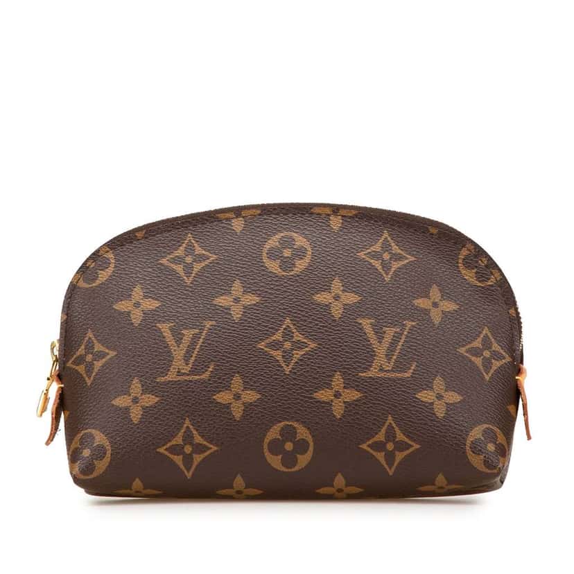 Louis Vuitton Monogram Cosmetic Pouch Brown Canvas Good condition - Front View