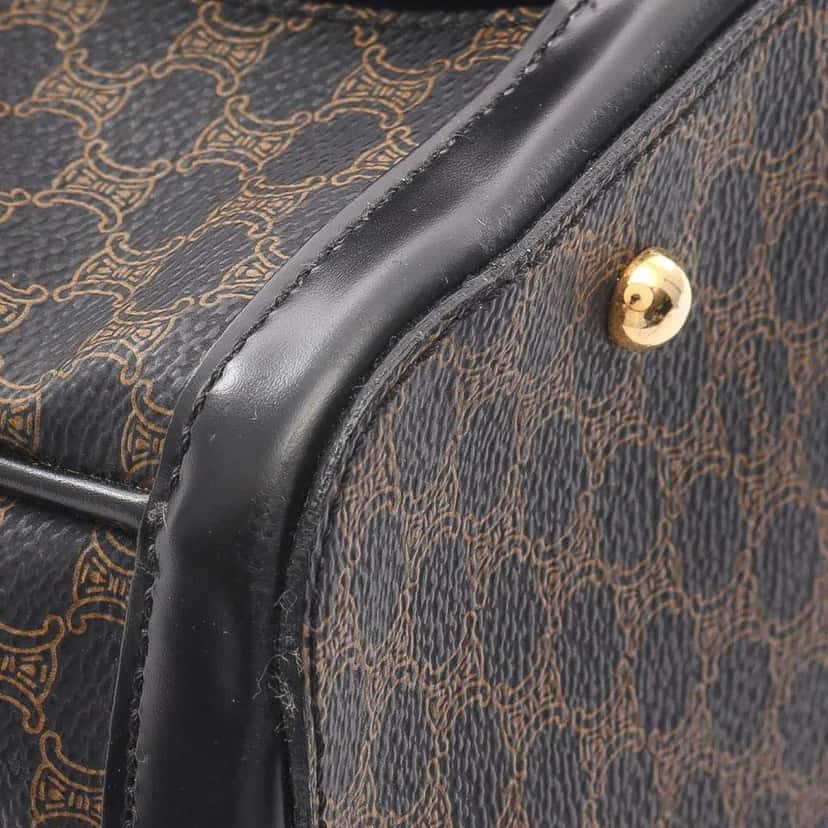 Celine Macadam Coated Canvas Handbag Brown Canvas Good condition - Box View