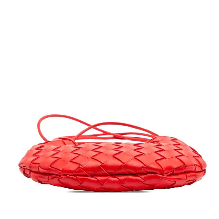 Bottega Veneta Baby Lambskin Intrecciato Sardine Red Leather Very good condition - Inside View