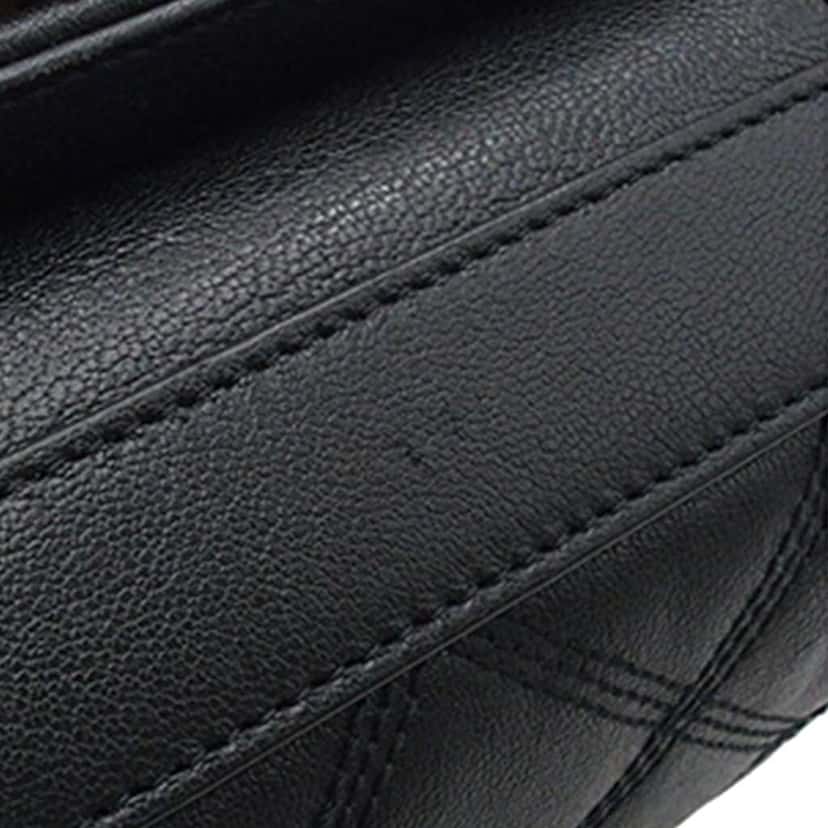 Saint Laurent Mini Quilted Lambskin Becky Chain Shoulder Bag Black Leather Good condition - Box View