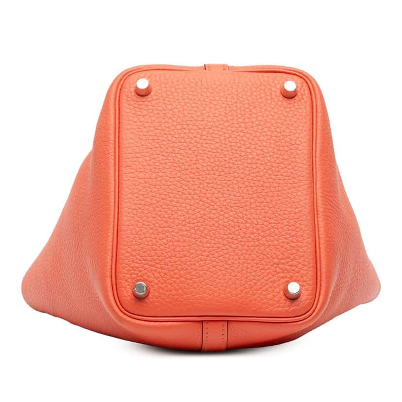 Hermès Clemence Picotin Lock 18 Orange Leather Good condition - Inside View